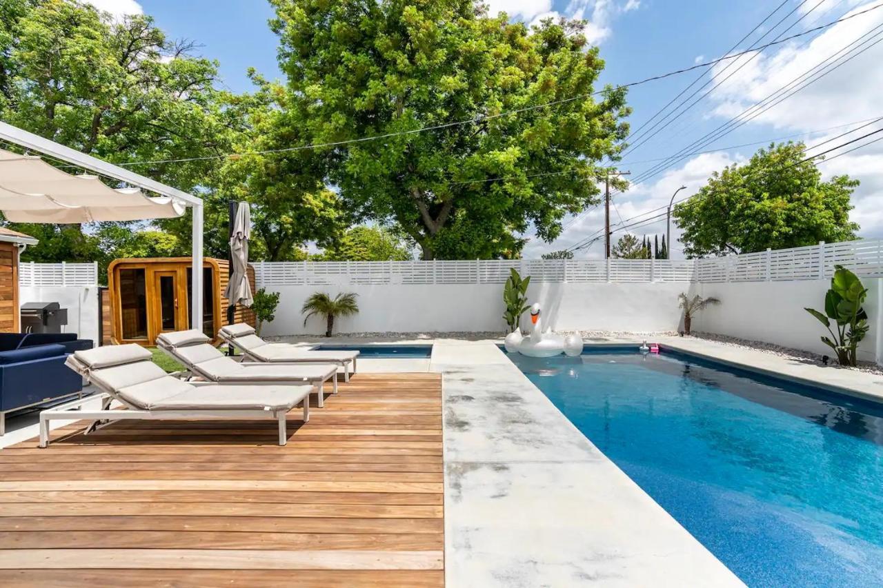 New Luxury Entertaining House With Pool Spa Sauna Tesla Charger Pets Los Angeles Zewnętrze zdjęcie